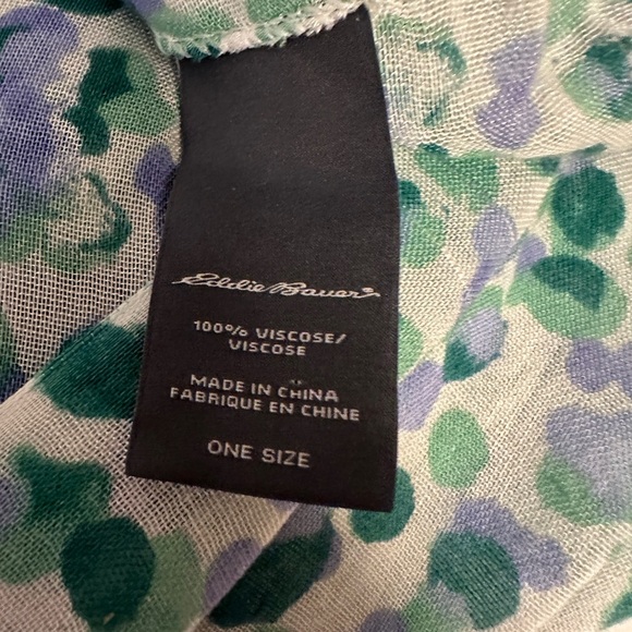 Eddie Bauer Infinity Scarf Fun Polka Dots Green Purple - Picture 3 of 4